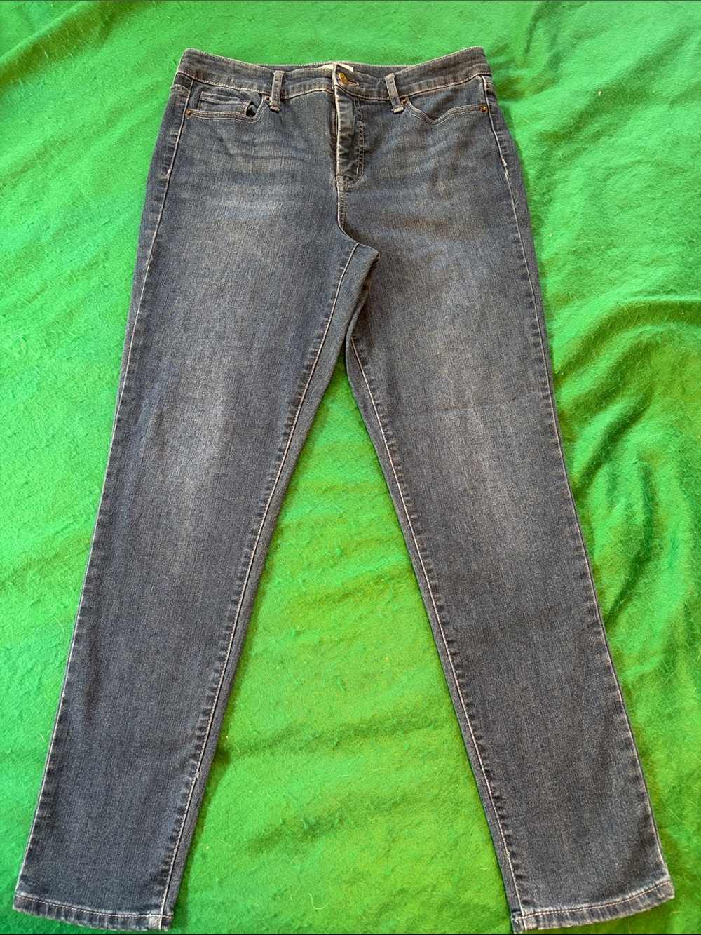 Jessica Simpson Straight Leg Jeans in Dark Blue Wash